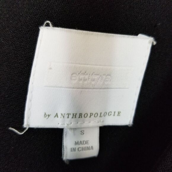 Anthropologie ett:twa Women Sedona Cropped Jumpsuit Sz S Wide Leg Event Black - Picture 7 of 8